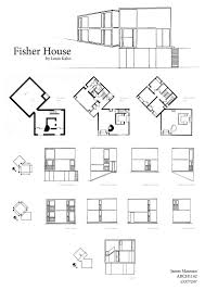 8 Maison Fisher Louis Kahn Plan Louis Kahn Fisher House Architecture House