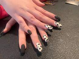 In 2020, patterns rather than colors are becoming fashionable. Cow Print Acrylic Nails 55 Coffin Nails With Duffy Facebook