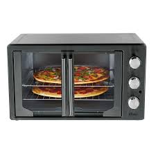 Oster French Door Convection Toaster Oven Metallic Charcoal Walmart Com French Door Oven Countertop Oven Convection Toaster Oven