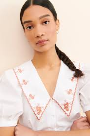 Janis Poplin Buttoned Blouse