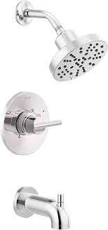 218 W Rough In Valve Delta Faucet Nicoli 14 Series Single Handle Tub And Shower Trim Kit Shower Faucet With 5 Spray H2o Shower Faucet Shower Valve Shower Tub