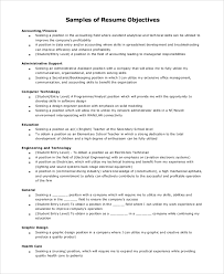 A resume objective helps the reader understand how your skillset from a previous field helps translate into the job you're applying for. Free 8 Sample Resume Objective Templates In Pdf Ms Word