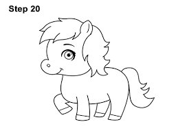 With over a thousand simple drawing lessons for you and your kids to follow along with. Cartoon Cute Baby Horse Drawing