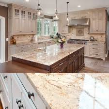Sienna Beige Granite White Cabinets With Granite Granite Countertops Kitchen Diy Kitchen Cabinets Makeover