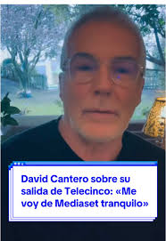 David Cantero habla sobre su salida de Mediaset