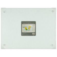Clear Glass Chopping Board Kitchen B M