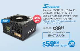 The result of this development is the solid focus+ series, which implements modern design and shows outstanding electrical performance. Us Seasonic Focus Plus Series Ssr 850fx 60 Techpowerup Forums