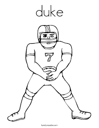 Duke Blue Devils Logo Stencil Sketch Coloring Page Football Coloring Pages Ohio State Buckeyes Ohio State