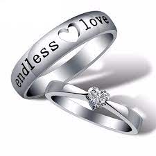 Endless Love Romantic Couples Rings Silver Promise Rings Rings For Men Love Ring