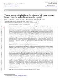 We did not find results for: Pdf Toward A More Critical Dialogue For Enhancing Self Report Surveys In Sport Expertise And Deliberate Practice Research