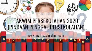 Tahun 2020 (masehi) mempunyai 16 hari libur nasional dan 5 hari cuti bersama, termasuk 7 akhir pekan panjang dan 4 hari kejepit nasional (harpitnas). Takwim Persekolahan 2020 Terkini Pindaan Penggal Persekolahan Mahfuzah Salam