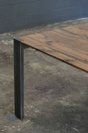 Mez Works Furniture Lake Tahoe And Sf Bay Area Hudson Walnut Dining Table Beveled Edge Profile Steel Frame Walnut Dining Table Custom Dining Tables Dining Table