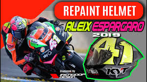 Pol espargaro (repsol honda team) + 0.373 4. How To Paint Helmet Graphics Aleix Espargaro 2019 Kyt Tt Crouse Youtube