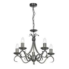 Ceiling lights are the most practical way of lighting the exterior and interior spaces in your home. Bernice Antique Silver Finish 5 Light Chandelier 2030 5as Tiffany Lighting Direct