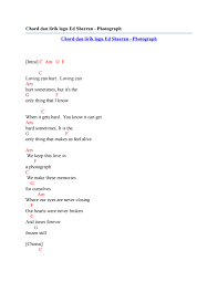 Chord Dan Lirik Lagu Ed Sheeran Photograph By Chord Zila Issuu