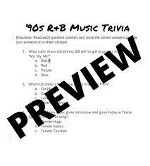 75+ 90s trivia questions and answers. 90s R B Trivia Game Black Music Trivia Black Musicians Etsy In 2021 Music Trivia Trivia Questions And Answers Trivia Books