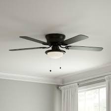 Indoor white ceiling fan with led light kit. Hugger Led Indoor Black Ceiling Fan With Light Kit 5 Reversible Blades 52 In For Sale Online Ebay