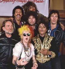 Bruce springsteen — streets of philadelphia 04:12. Willie Nelson Lionel Richie Tina Turner Bob Dylan Cyndi Lauper Michael Jackson And Bruce Springsteen During Michael Jackson Cyndi Lauper Bruce Springsteen