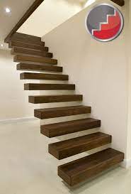 Floating Staircases Black Walnut Floating Staircase Staircase Design Stairs Design Floating Staircase