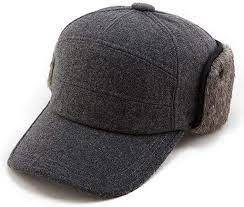 Amazon Com Comhats Mens Winter Wool Baseball Cap Earflap Hat Faux Fur Ear Flap Hat Fitted Hat Trapp Winter Fashion Hats Denim Baseball Cap Winter Hats For Men