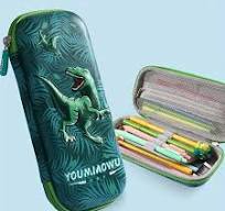 Boys' Dinosaur Series Pencil Case - Large Capacity * EVA Cartoon Dinosaur  Pencil Box, Durable School Supplies Organizer for Boys
