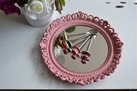Pudra Pembesi Soz Veya Nisan Tepsisi Dekorasyon Dekor Tasarim Evler