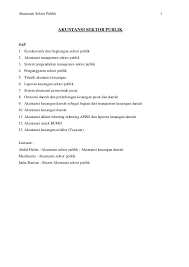 2.5 review regulasi akuntansi sektor publik. Contoh Soal Akuntansi Sektor Publik Jurnal Lektur