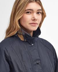 Barbour donna giacca cerata blu BEADNELL