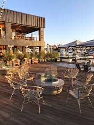 Outdoor Patio At The Lido Marina Village Adjacent To Nobu Restaurant In Newport Beach Ca Great Place To Come And Newport Beach Marina Village Newport Harbor