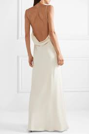 Gravure de mode ancienne robe en satin robe en foulard no 7. Robe De Mariee Dos Nu En Satin De Soie Gran Soie The Row En Coloris Blanc Lyst