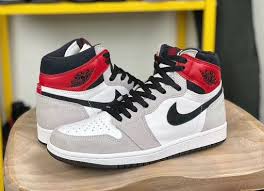 Air Jordan 1 Retro High Light Smoke Grey 555088 126 Air Jordans Nike Shoes Women Fashion Nike Shoes Women