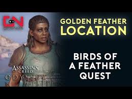 Assassin S Creed Odyssey Birds Of A Feather Glitch Assassin S Creed Odyssey Birds Of A Feather Quest Golden Feather Location Youtube