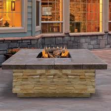Calflame Natural Stone Propane Gas Fire Pit Gas Firepit Indoor Fire Pit Patio