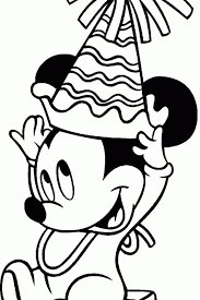 There are tons of great resources for free printable color pages online. Mickey Mouse Birthday Colouring Pages Page 2 Coloring Home