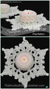 Crochet Snowflake Tealight Holder Free Pattern Crochet Candle Holder Pattern Crochet Snowflake Pattern Crochet Candle Holder