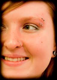 Double eyebrow and Nostril