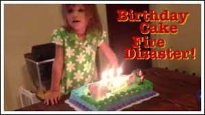 Black line birthday candle birthday cake. Birthday Cake Fire Disaster Youtube