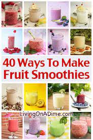 Homemade Fruit Smoothies Recipe And Extras Delicious And Healthy Homemade Fruit Smoothies Homemade Fruit Smoothie Recipes Easy Smoothie Recipes
