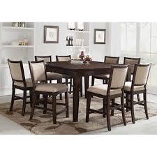Callen 9 Piece Counter Height Dining Set Counter Height Dining Sets Counter Height Dining Room Tables Counter Height Dining Table