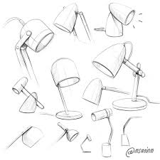 Brightech led magnifying glass floor lamp for crafts. Quick Desk Lamp Sketches For Moakstudio Sketch Boceto Sketchaday Digitalpainting Dibuj Drawing Furniture Furniture Design Sketches Chair Drawing
