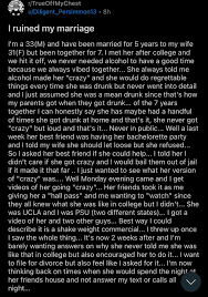 I ruined my marriage : rredditonwiki