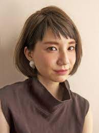 大人のシンプルヘルシーショート ショート ビューティーboxヘアカタログ 髪型 ボブ オン眉 ボブ ボブヘア