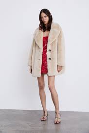 Aymeline Valade For Zara Aw18 Via Zara Com Aymelinevalade Supermodel Topmodel Fashionmodel Mode Faux Fur Coat Dress Faux Fur Coat Faux Fur Coats Outfit