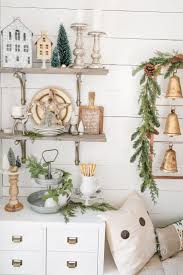 Farmhouse Christmas Tips On How To Affordably Decorate Christmas Shelves Christmas Decorations Living Room Neutral Christmas Decor Modern Christmas Decor