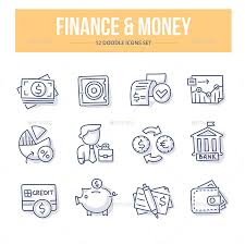 Finance Money Doodle Icons Doodle Icon Finance Finances Money