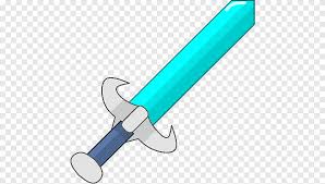They are used to create armor, weapons and tools. Diamond Sword Minecraft Sword Angle Diamond Png Pngegg