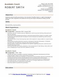 Search all curriculum vitae templates. Academic Coach Resume Samples Qwikresume