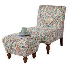 Whether drawn up to your dining table or rounding out your living room with an extra seat, a small side chair like this is a great option wherever you need it. Slipper Accent Chair And Ottoman Coral Turquoise Homepop Chair And Ottoman Set Chair And Ottoman Accent Chairs