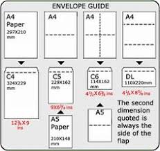 11 Best Size Images Envelope Size Chart Envelope