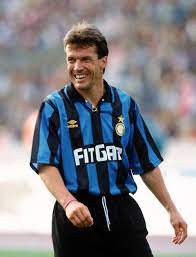 Lothar matthäus in all his italian glory. Lothar Matthaus Internazionale Milano Classic Football Shirts Football Images Legends Football